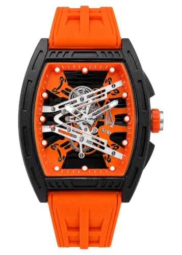 Men's Skeleton Dial Sport Watch