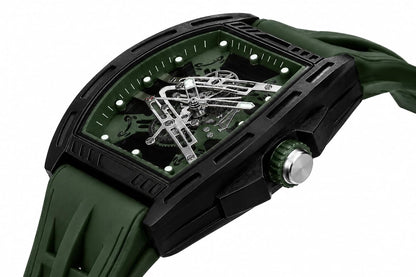 Men's Skeleton Dial Sport Watch