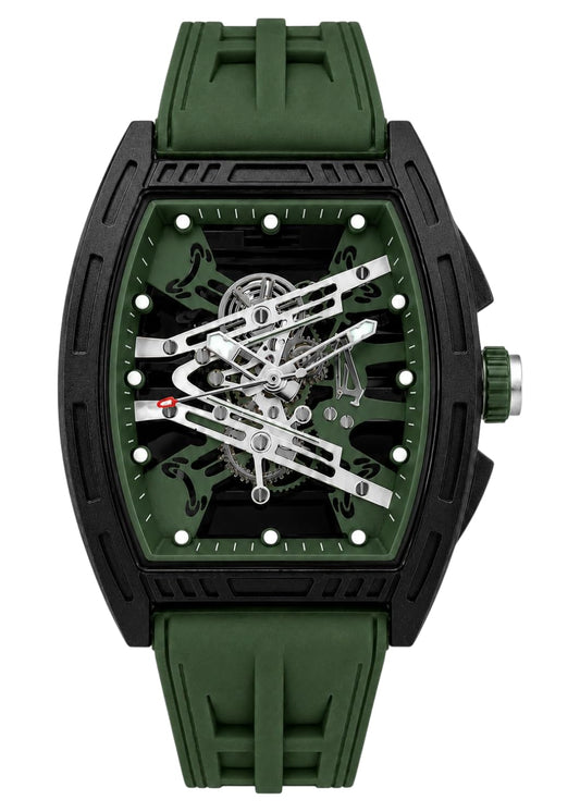 Men's Skeleton Dial Sport Watch