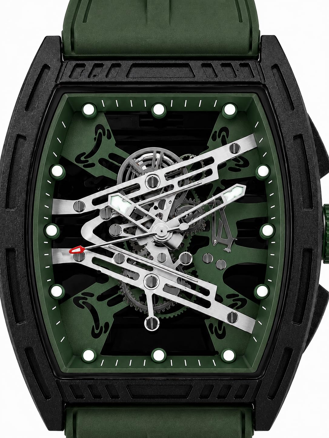 Men's Skeleton Dial Sport Watch