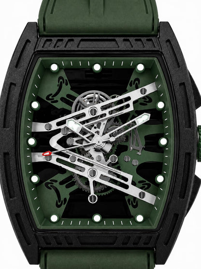 Men's Skeleton Dial Sport Watch
